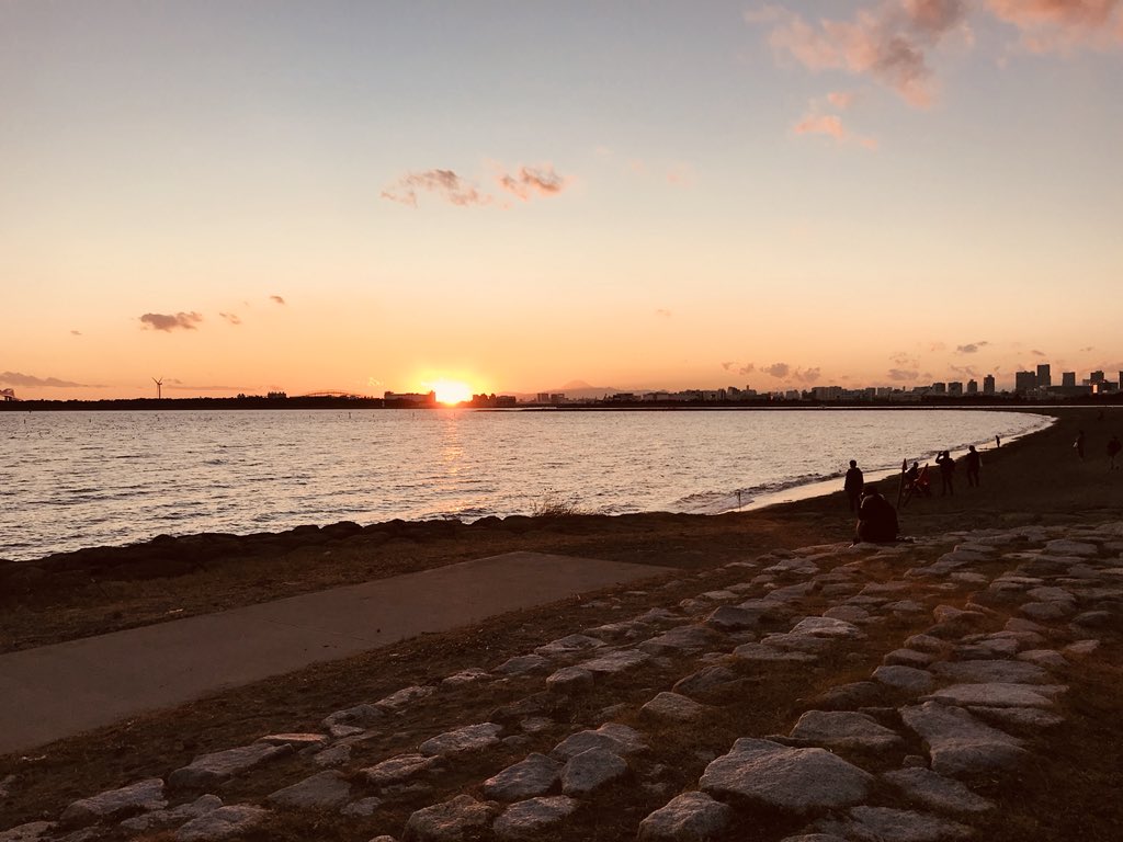 葛西臨海公園からの夕日