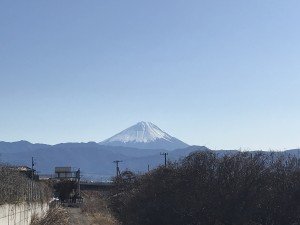 韮崎からの富士山ほんと綺麗